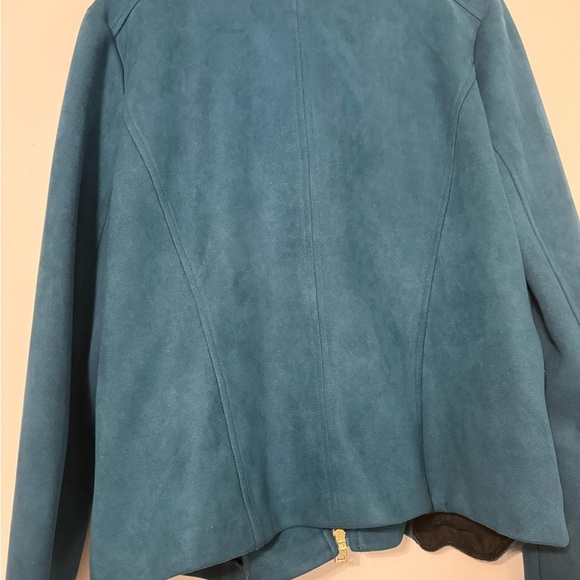 Marc New York Faux Suede Teal Jacket - Picture 8 of 8
